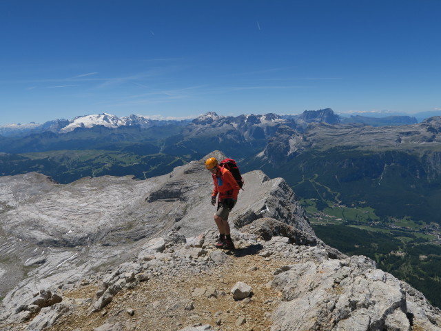 Ich zwischen Piza dales Diesc und Zehner-Klettersteig (18. Juni)