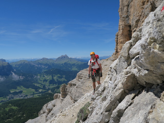 Ich am Kreuzkofel-Klettersteig (18. Juni)
