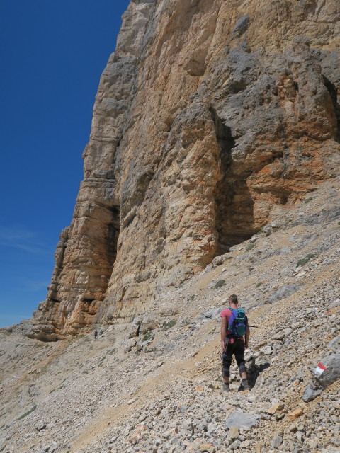 Stefan am Kreuzkofel-Klettersteig (18. Juni)