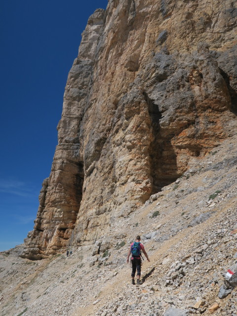 Stefan am Kreuzkofel-Klettersteig (18. Juni)