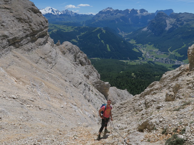 Stefan am Kreuzkofel-Klettersteig (18. Juni)