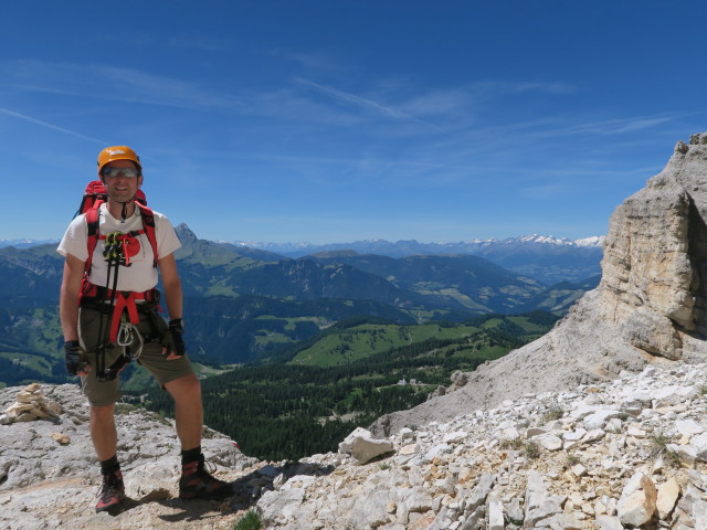 Ich am Kreuzkofel-Klettersteig (18. Juni)