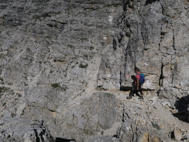 Stefan am Kreuzkofel-Klettersteig (18. Juni)