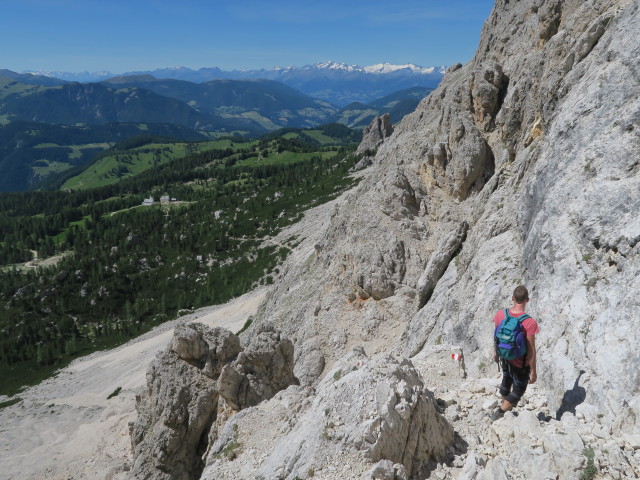 Stefan am Kreuzkofel-Klettersteig (18. Juni)
