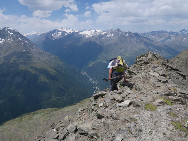 Hochstubai-Panoramaweg zwischen Rotkogel und Wilde Rötespitze