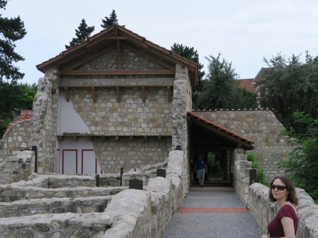 Sabine beim Domus Quarta im r&ouml;mischen Stadtviertel