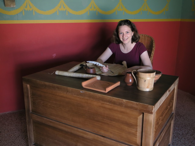 Sabine in der Villa Urbana im r&ouml;mischen Stadtviertel