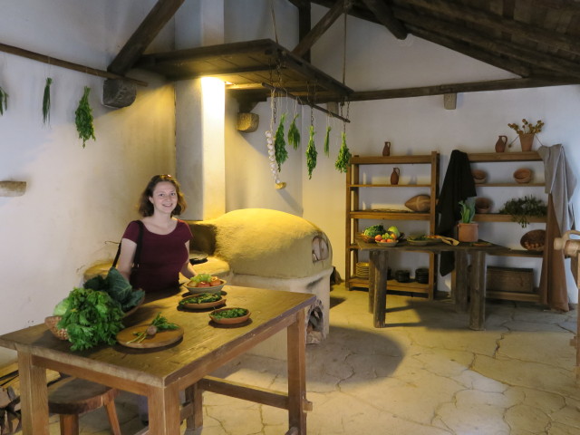 Sabine in der Villa Urbana im r&ouml;mischen Stadtviertel