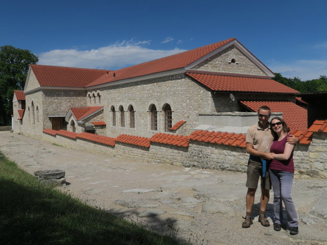 Ich und Sabine bei der r&ouml;mischen Therme im r&ouml;mischen Stadtviertel