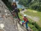 Kölnbrein-Klettersteig: Irmgard und Edith bei der Vereinigung der Einstiege