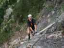 Endorphine-Klettersteig: Josef nach der Brücke