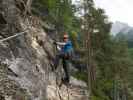 Endorphine-Klettersteig: Werner im oberen Teil