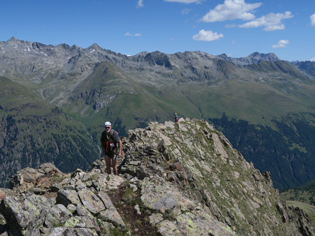 Josef und Angelika am Deferegger Pfannhorn-Nordostgrat