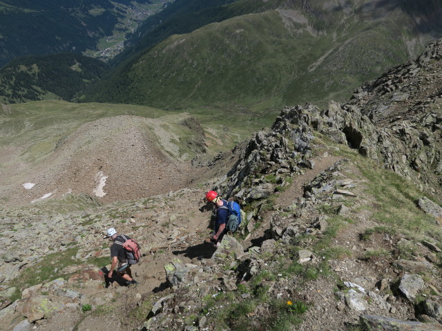 Josef und Werner am Weg 88 zwischen Deferegger Pfannhorn und Hirschbichl