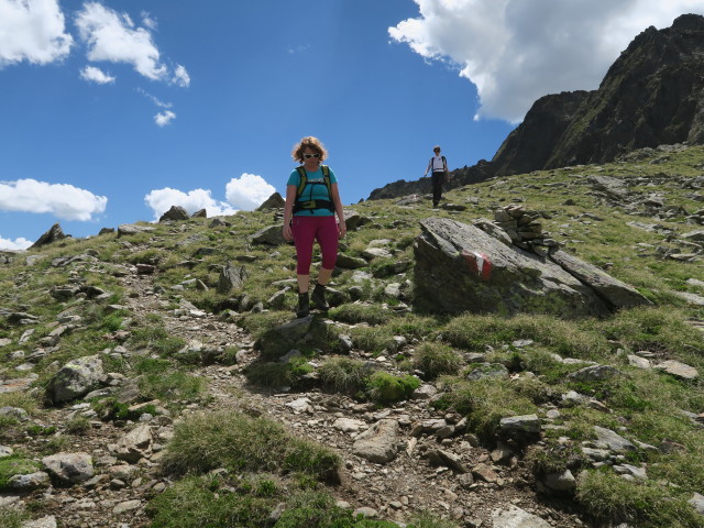 Angelika und Sonja am Weg 88 zwischen Deferegger Pfannhorn und Hirschbichl