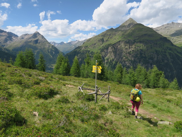 Angelika an der Kreuzung Weg 88 und Weg 85