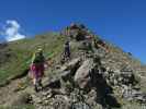 Angelika, Sonja und Josef am Deferegger Pfannhorn-Nordostgrat