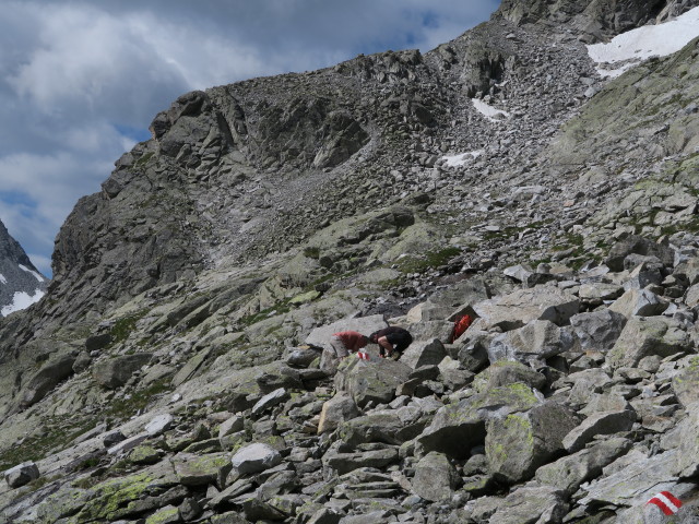Weg 114 zwischen Alter Barmer H&uuml;tte und Rosshornscharte (8. Juli)