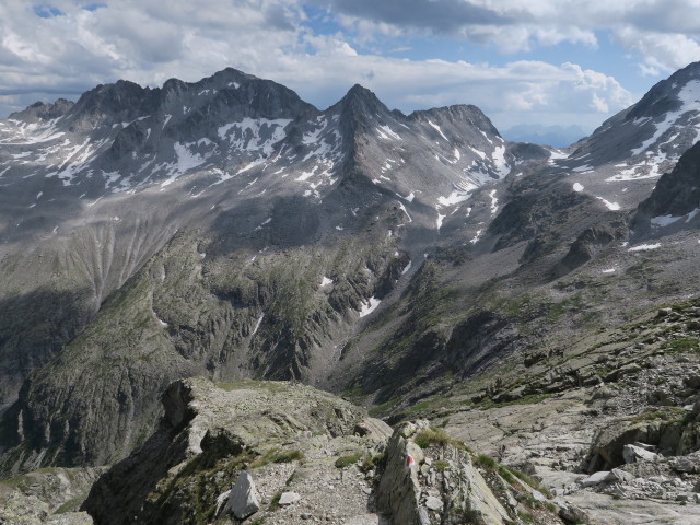 Weg 114 zwischen Rosshornscharte und Alte Barmer Hütte (8. Juli)