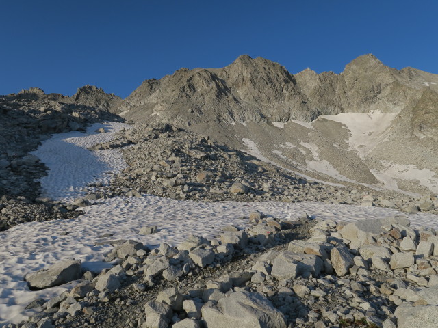 Weg 114 zwischen Barmer Hütte und Jägerscharte (9. Juli)