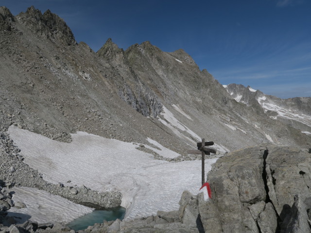 J&auml;gerscharte, 2.862 m (9. Juli)