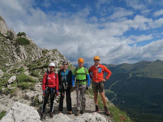 Armin, Ronald, Aaron und ich bei den Rotwandköpfen (15. Juli)