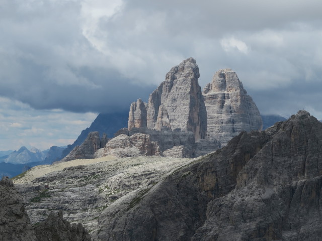 Drei Zinnen vom Rotwand-Klettersteig aus (15. Juli)