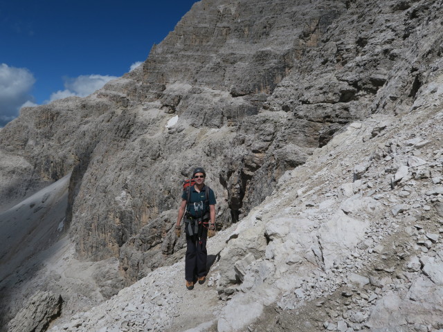 Ronald am Weg 101 zwischen Sentinellascharte und Elferscharte (15. Juli)