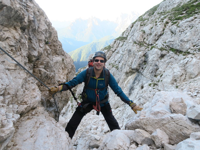 Via Ferrata Severino Casara: Ronald (16. Juli)