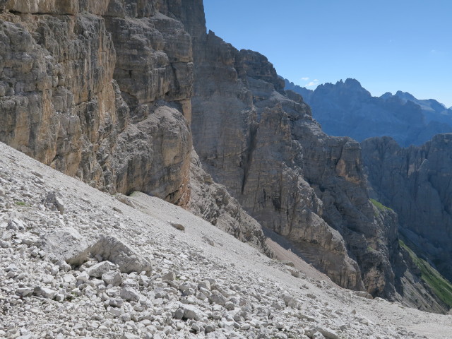 von der Forcella de l'Agnes Richtung Osten (16. Juli)