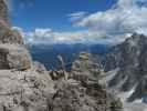 von der Via Ferrata Zandonella Sud Richtung Südosten (15. Juli)