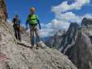 Ronald und Aaron zwischen Via Ferrata Zandonella Sud und Weg 101 (15. Juli)