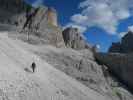 Armin am Weg 101 zwischen Alpinisteig und Forcella Giralba (15. Juli)