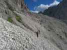 Ronald, Aaron und Armin am Weg 101 zwischen Alpinisteig und Forcella Giralba (15. Juli)