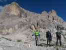 Aaron, Armin und Ronald am Weg 101 zwischen Alpinisteig und Forcella Giralba (15. Juli)