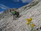 Aaron, Armin und Ronald am Weg 101 zwischen Alpinisteig und Forcella Giralba (15. Juli)