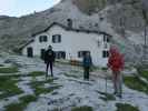 Armin, Ronald und Aaron beim Rifugio Giosuè Carducci, 2.297 m (16. Juli)