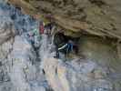 Via Ferrata Severino Casara: Aaron und Armin am Kriechband (16. Juli)