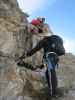 Via Ferrata Severino Casara: Aaron und Armin zwischen Kriechband und Hängebrücke (16. Juli)