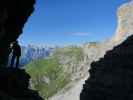 Via Ferrata Severino Casara: Ronald bei der Hängebrücke (16. Juli)