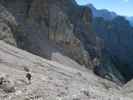 Ronald am Weg 107 zwischen Via Ferrata Severino Casara und Bivacco Antonio e Tonino De Toni (16. Juli)