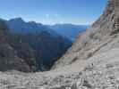 Ronald am Weg 107 zwischen Via Ferrata Severino Casara und Bivacco Antonio e Tonino De Toni (16. Juli)