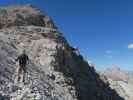 Aaron am Weg 107 zwischen Forcella de l'Agnel und Zwölferscharte (16. Juli)