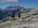 Ronald, Aaron und Armin am Weg 107 zwischen Zwölferscharte und Sandbüheljoch (16. Juli)