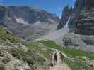 Ronald, Armin und Aaron am Weg 101 zwischen Oberbachernjoch und Zsigmondy-Hütte (16. Juli)