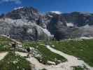 Ronald, Aaron und Armin am Weg 101 zwischen Oberbachernjoch und Zsigmondy-Hütte (16. Juli)