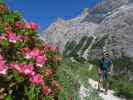 Ronald am Weg 103 zwischen Zsigmondy-Hütte und Altensteiner Tal (16. Juli)