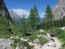 Armin, Aaron und Ronald am Weg 103 zwischen Zsigmondy-Hütte und Altensteiner Tal (16. Juli)