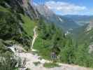 Armin, Aaron und Ronald am Weg 103 zwischen Zsigmondy-Hütte und Altensteiner Tal (16. Juli)