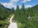 Ronald und Aaron am Weg 103 zwischen Zsigmondy-Hütte und Altensteiner Tal (16. Juli)